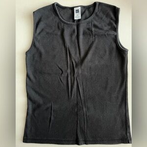 🖤GAP Black Cotton Knit Sleeveless Tee Top